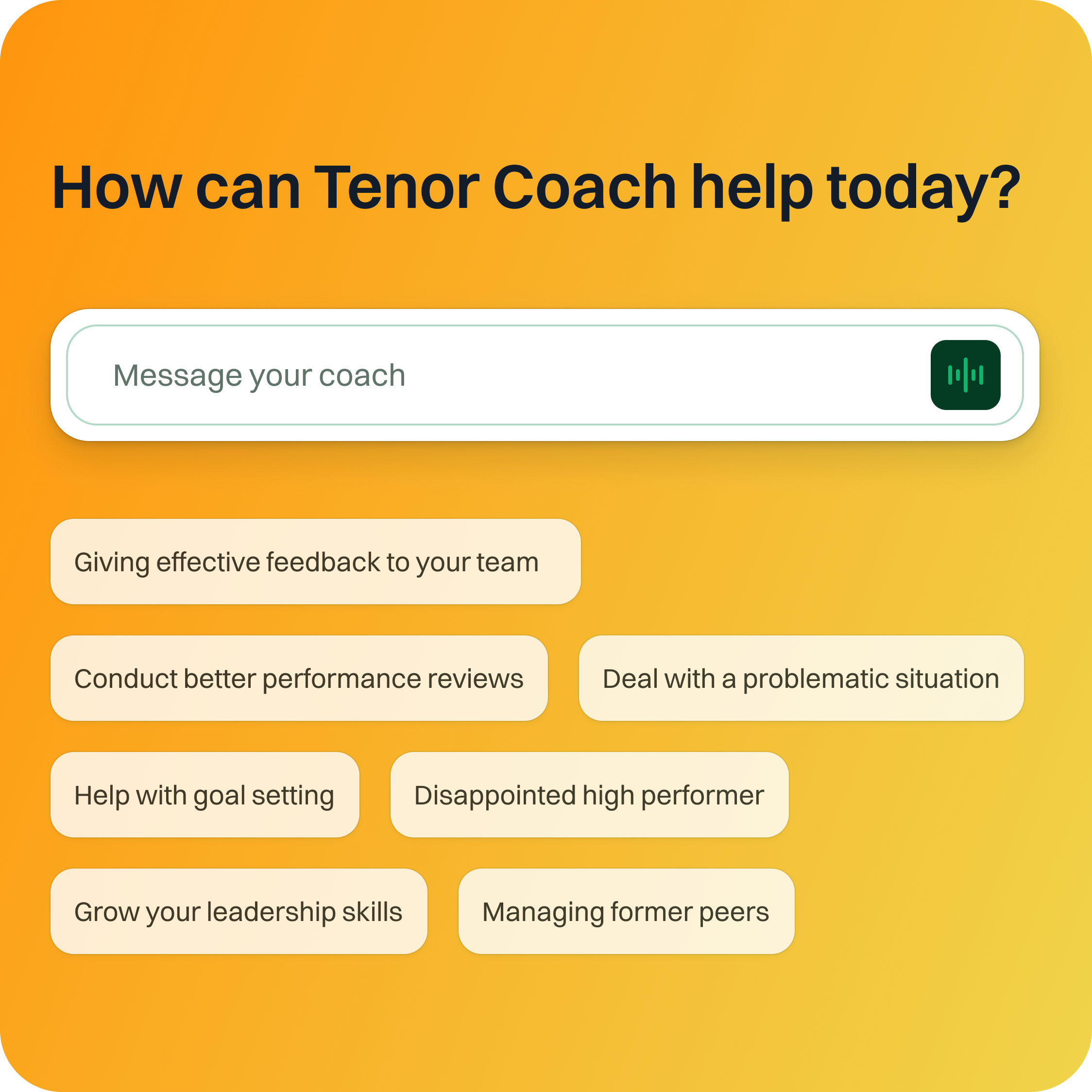 Personalized AI Coaching