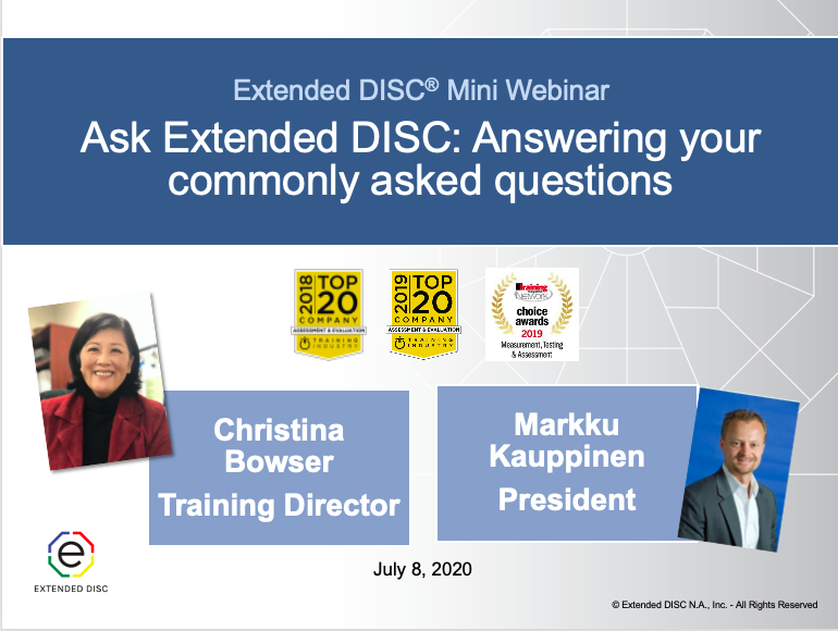 Ask Extended DISC: Answering Commonly As...