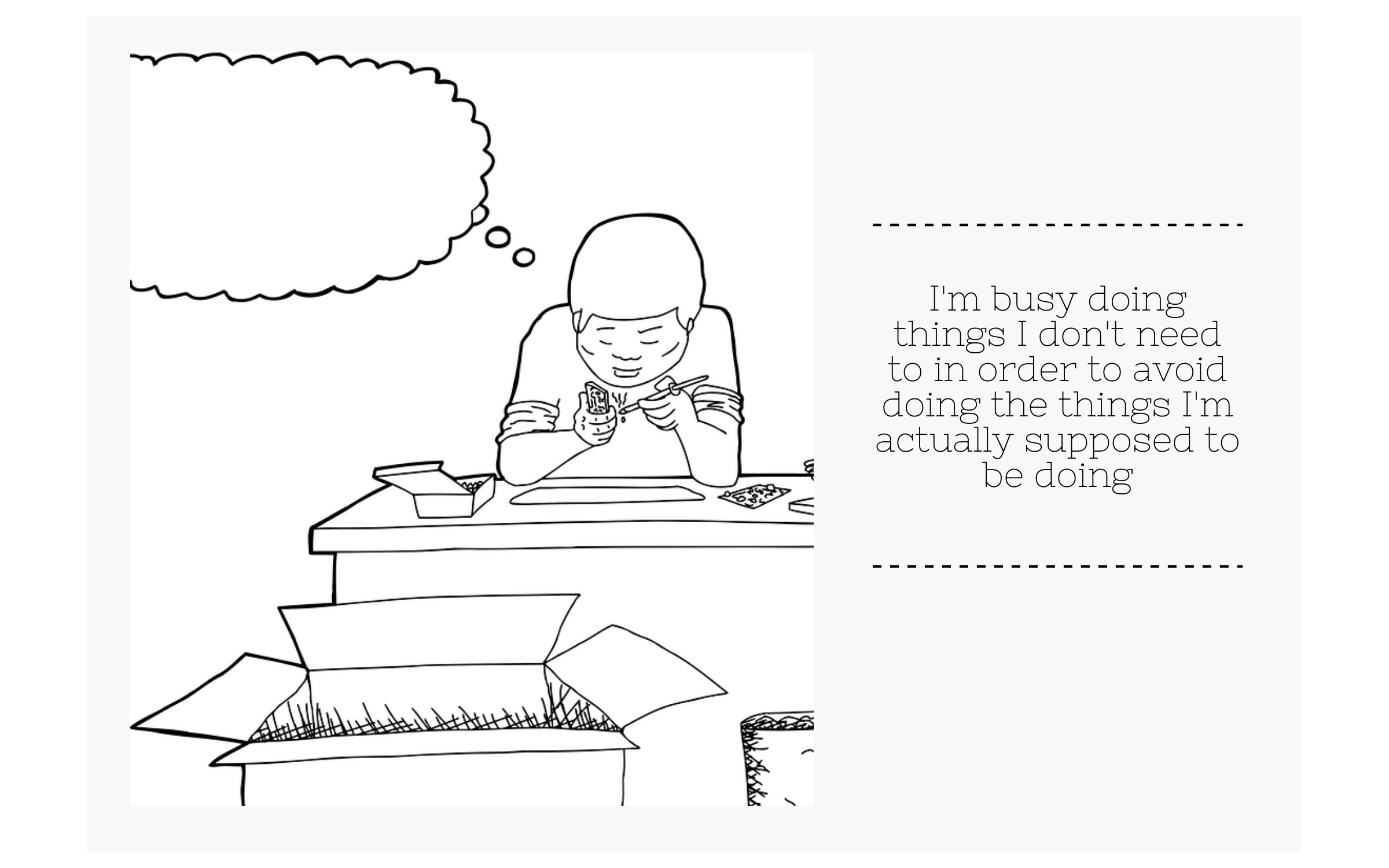 Are the Tasks You're Avoiding Related to...