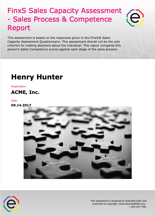 Sales Capacity Assessment Suite: Sales P...