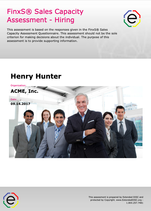 Sales Capacity Assessment Suite: Hiring...