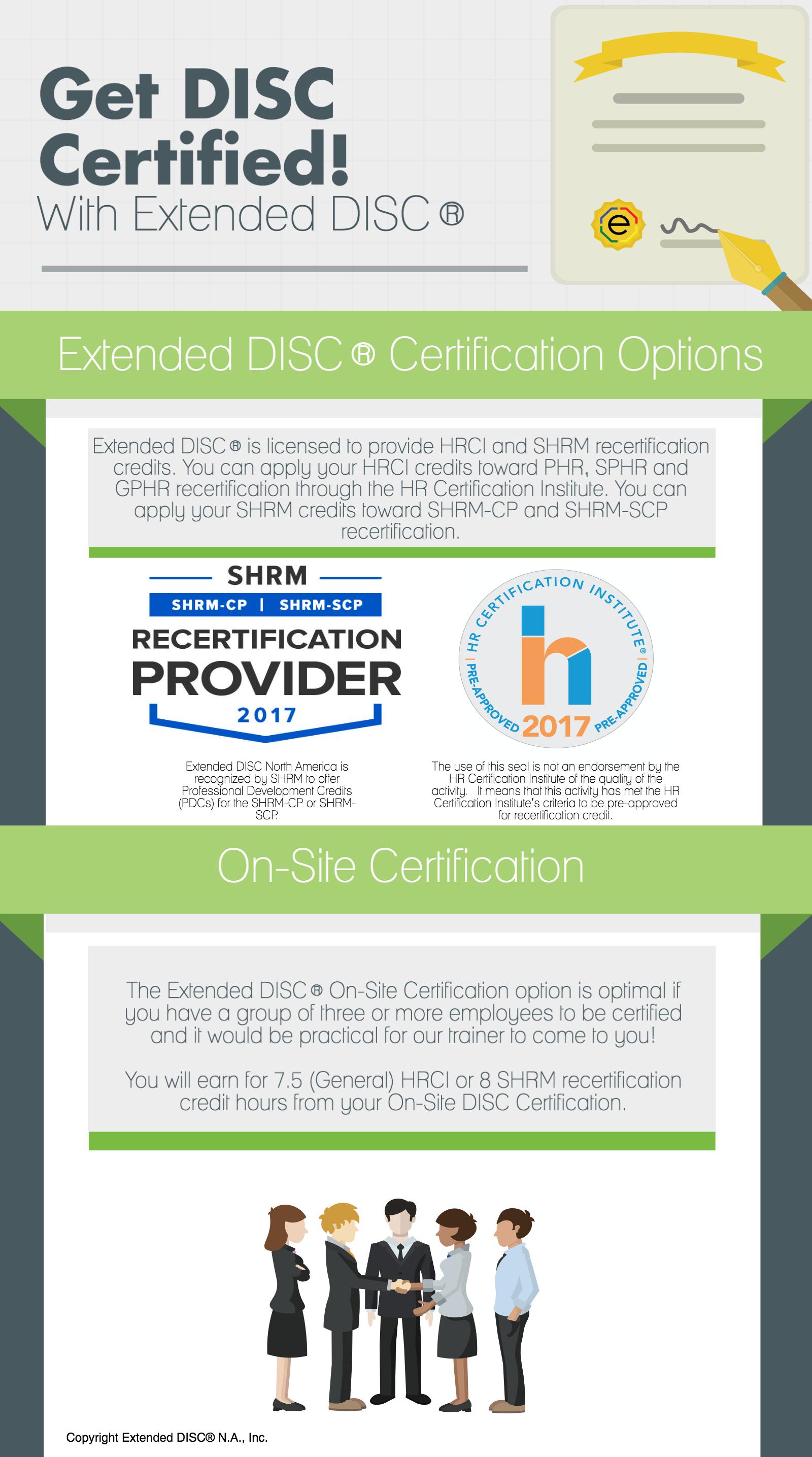 Extended DISC Certification: On-Site
