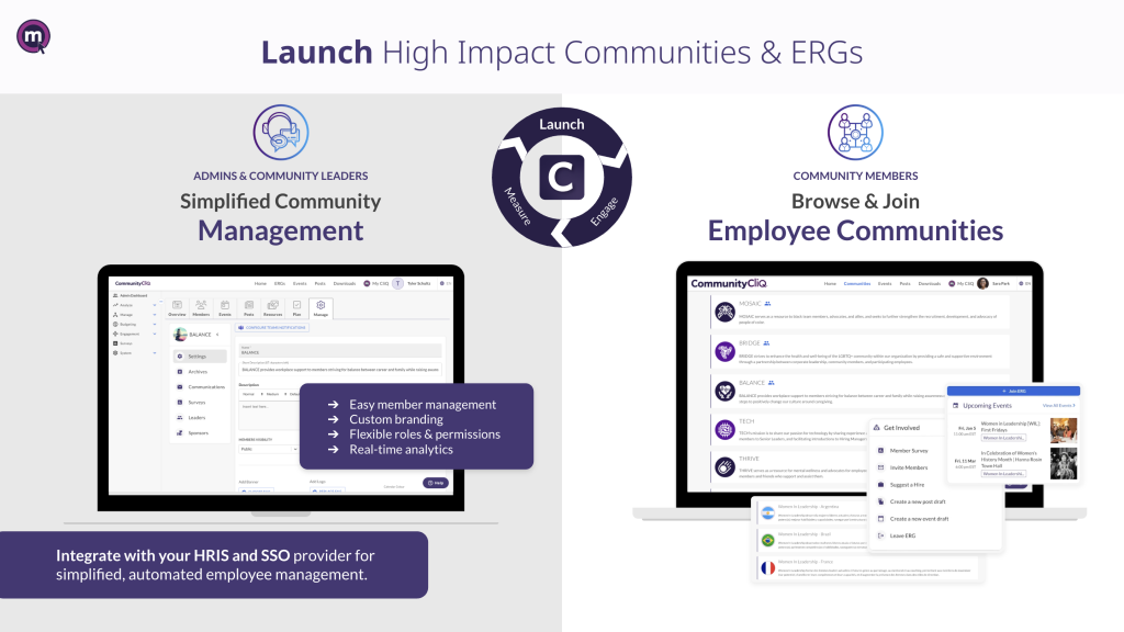 Launch high-impact communities & ERGs